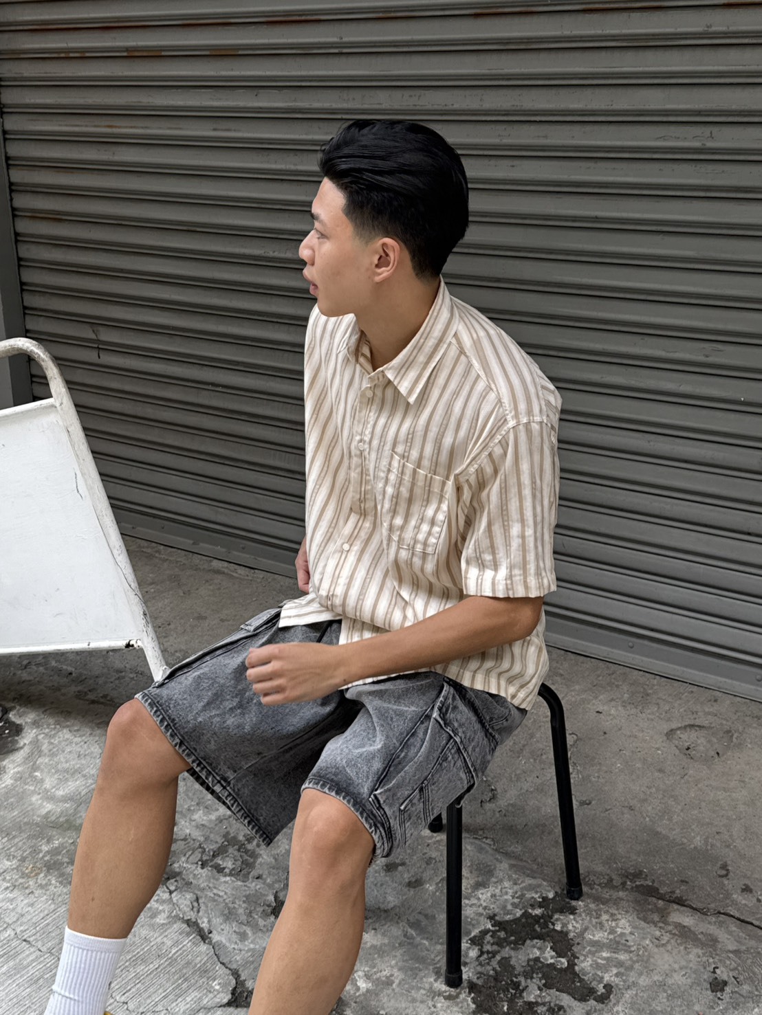 穿搭必備!涼爽夏天條紋襯衫(三色)