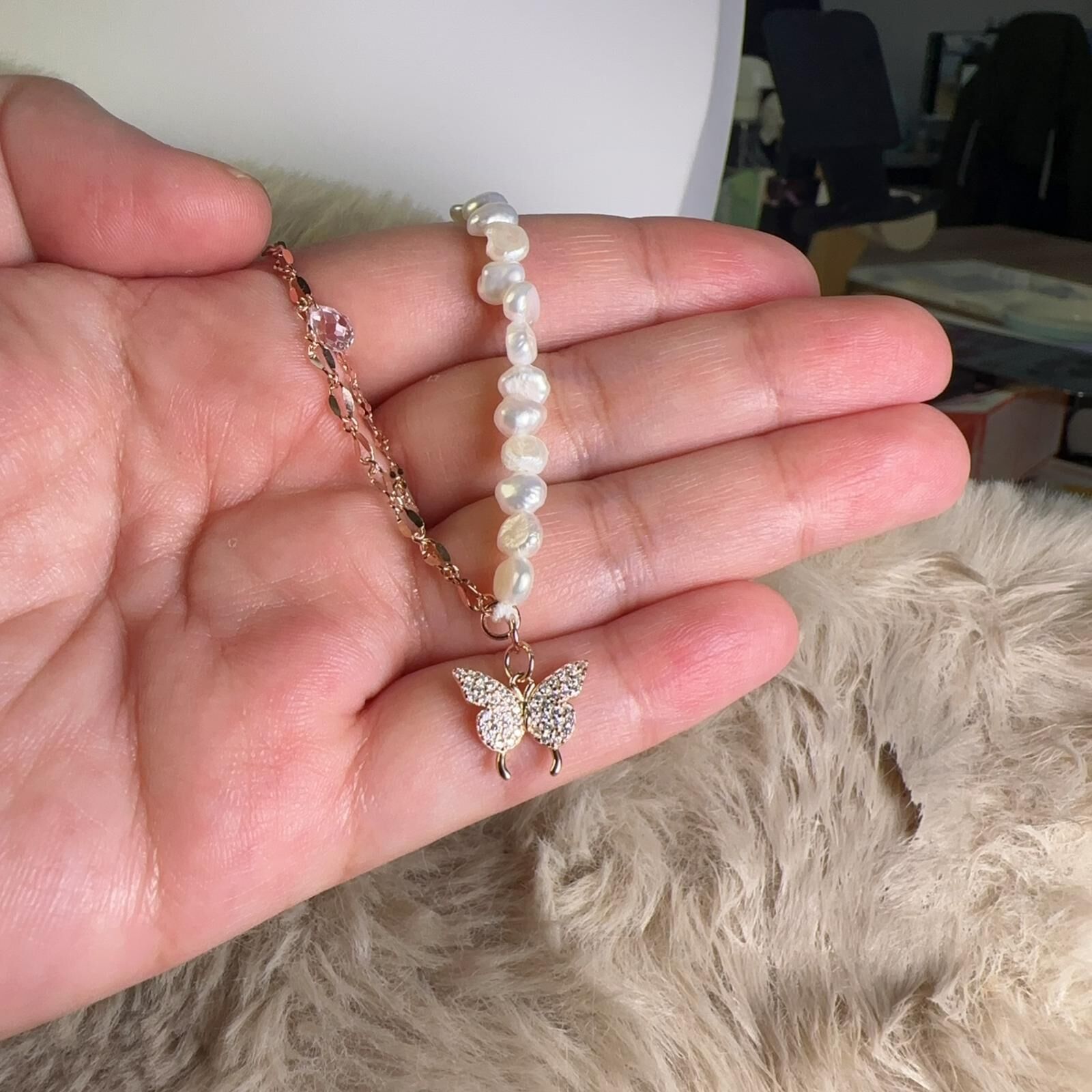 【直播】LC082871 S925 蝴蝶結吊飾手鏈(FS-4400267-2)