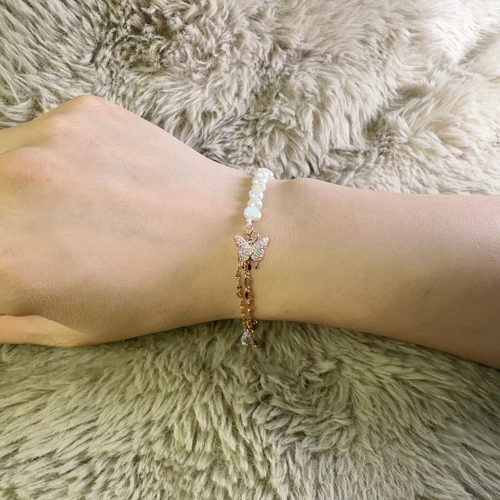 【直播】LC082871 S925 蝴蝶結吊飾手鏈(FS-4400267-2)