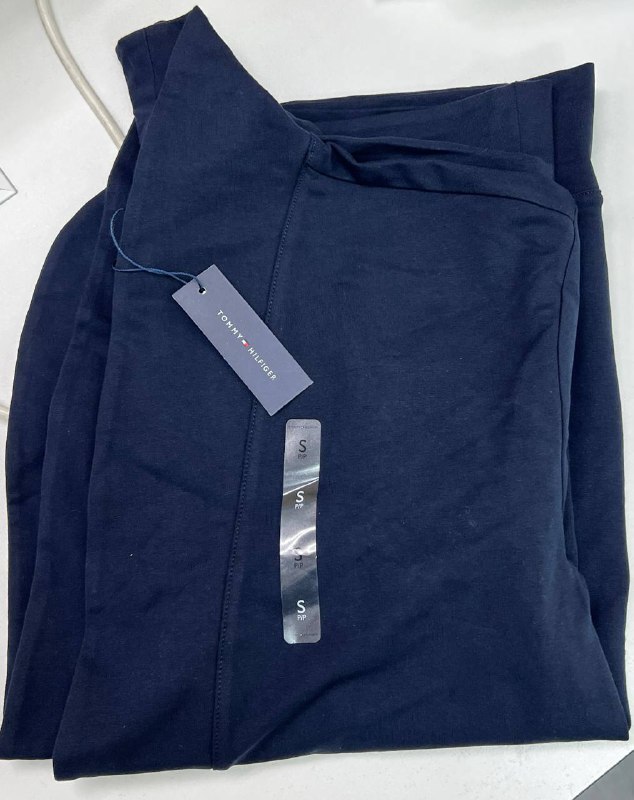 [S] TOMMY HILFIGER NAVY SHAWL-COLLAR SWEATSHIRT CARDIGAN, XW05338-400 (STH1450)