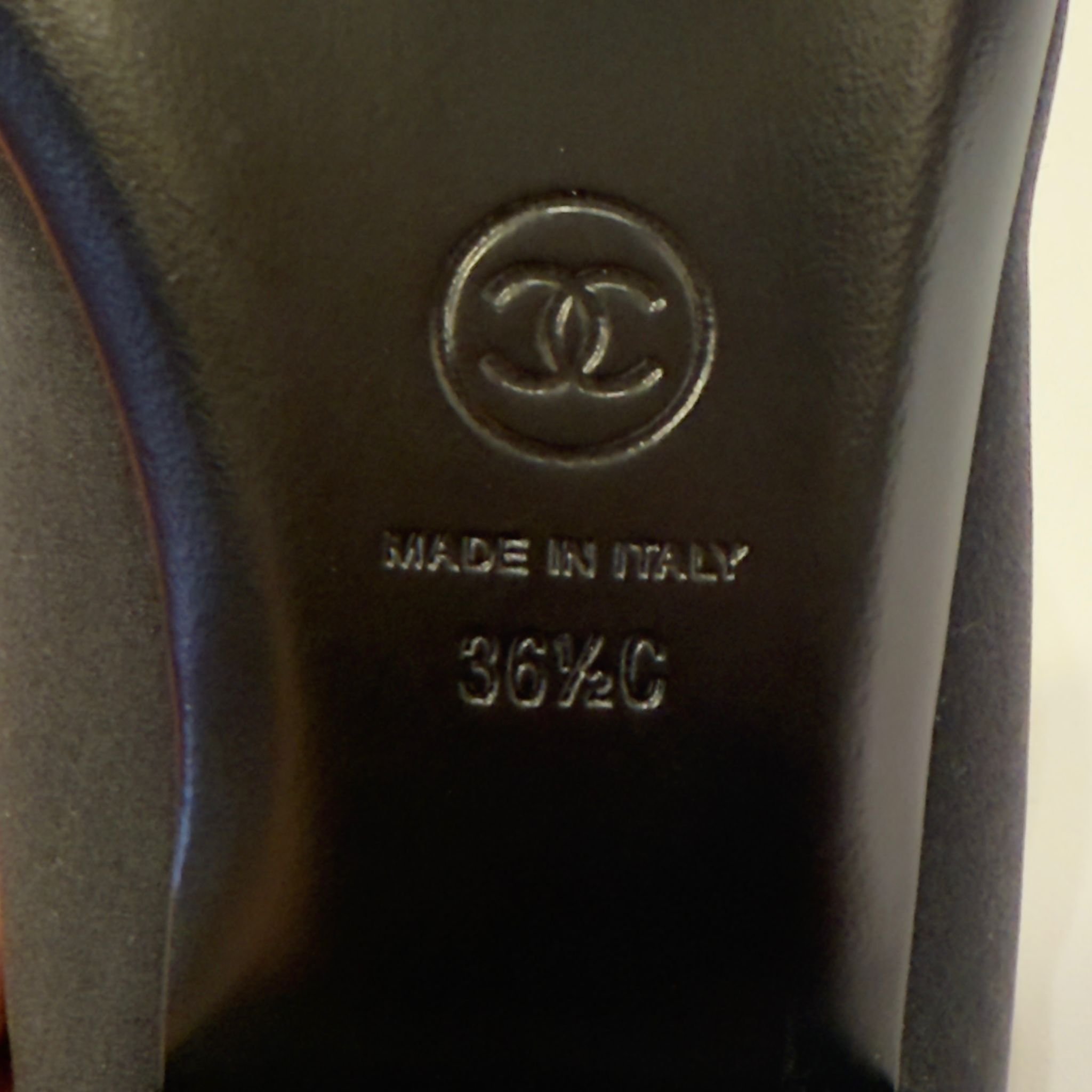 全新CHANEL 平底鞋 36.5碼 黑色絹面 星星水鑽 #BRAND NEW #香榭站正品