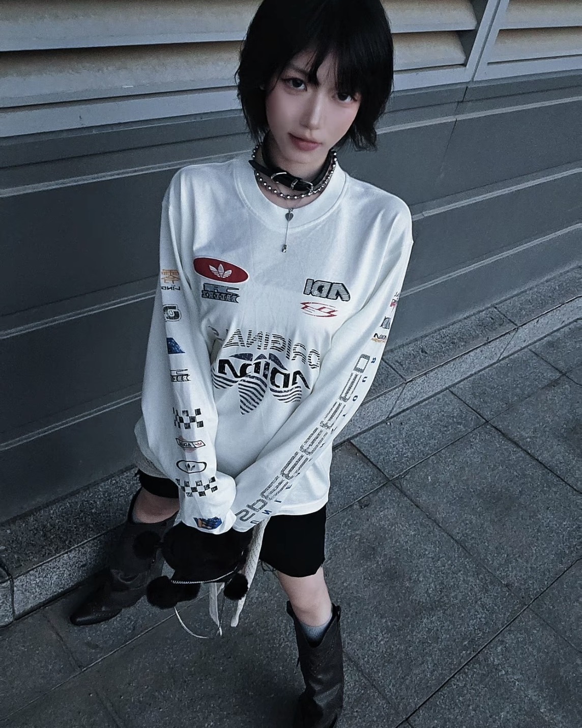 【現貨】Adidas Originals Moto Long sleeve 賽車風 薄長袖 2色