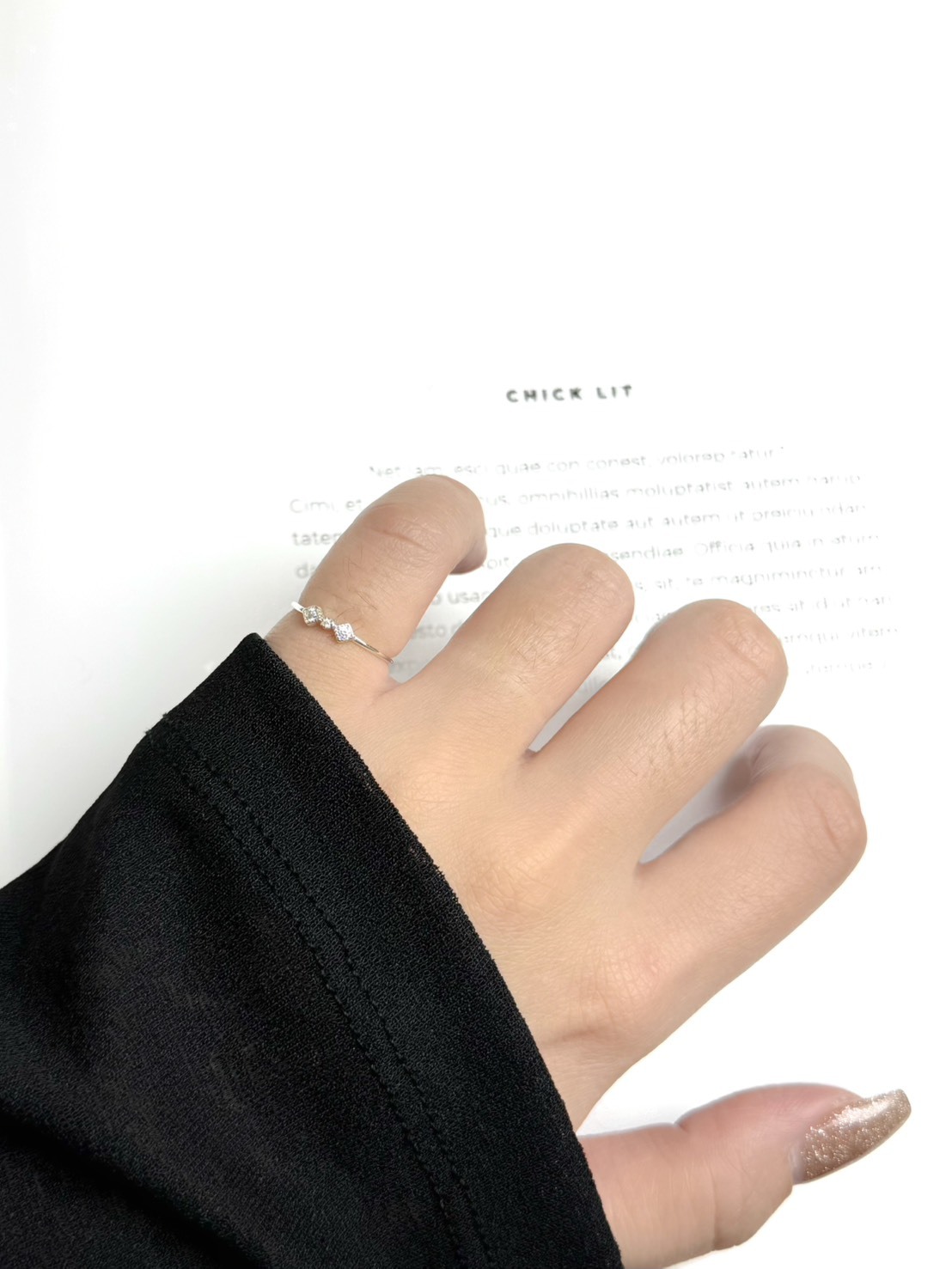 極簡主義純銀尾戒