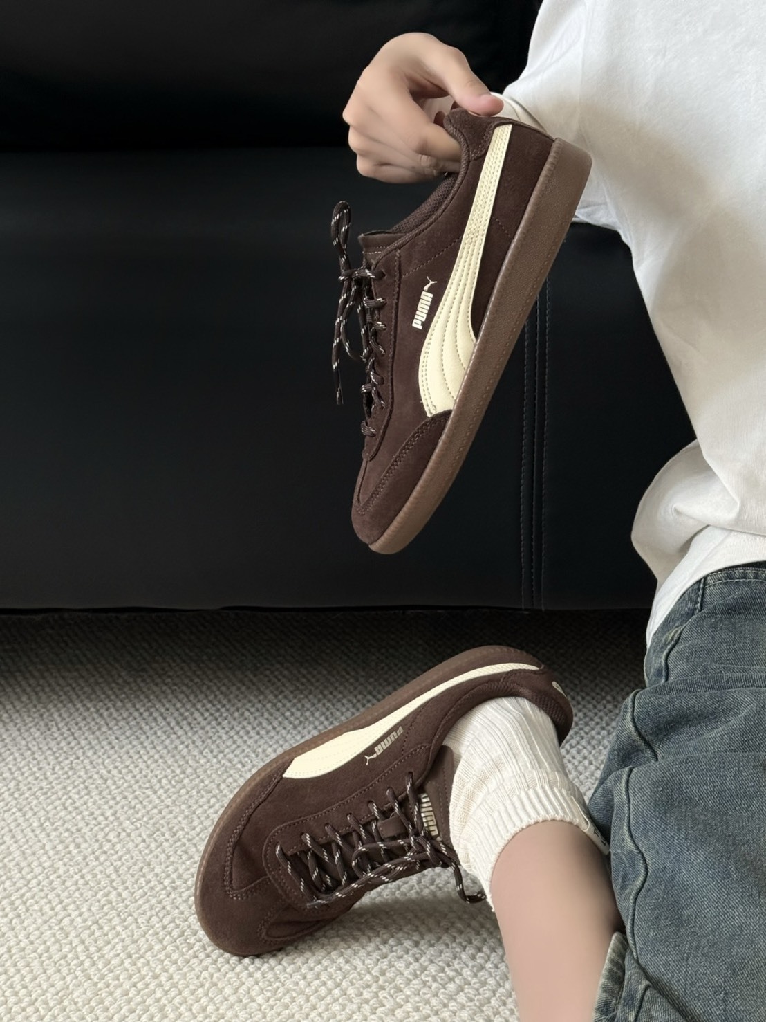 Puma 9-T suede 復古麂皮 摩卡拿鐵