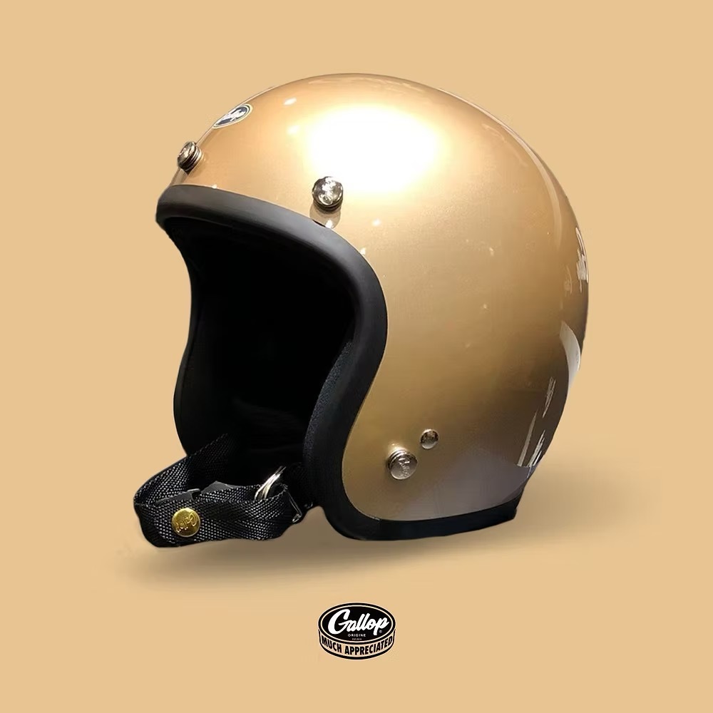 Gallop 素色復古帽【鈦金】3/4罩式