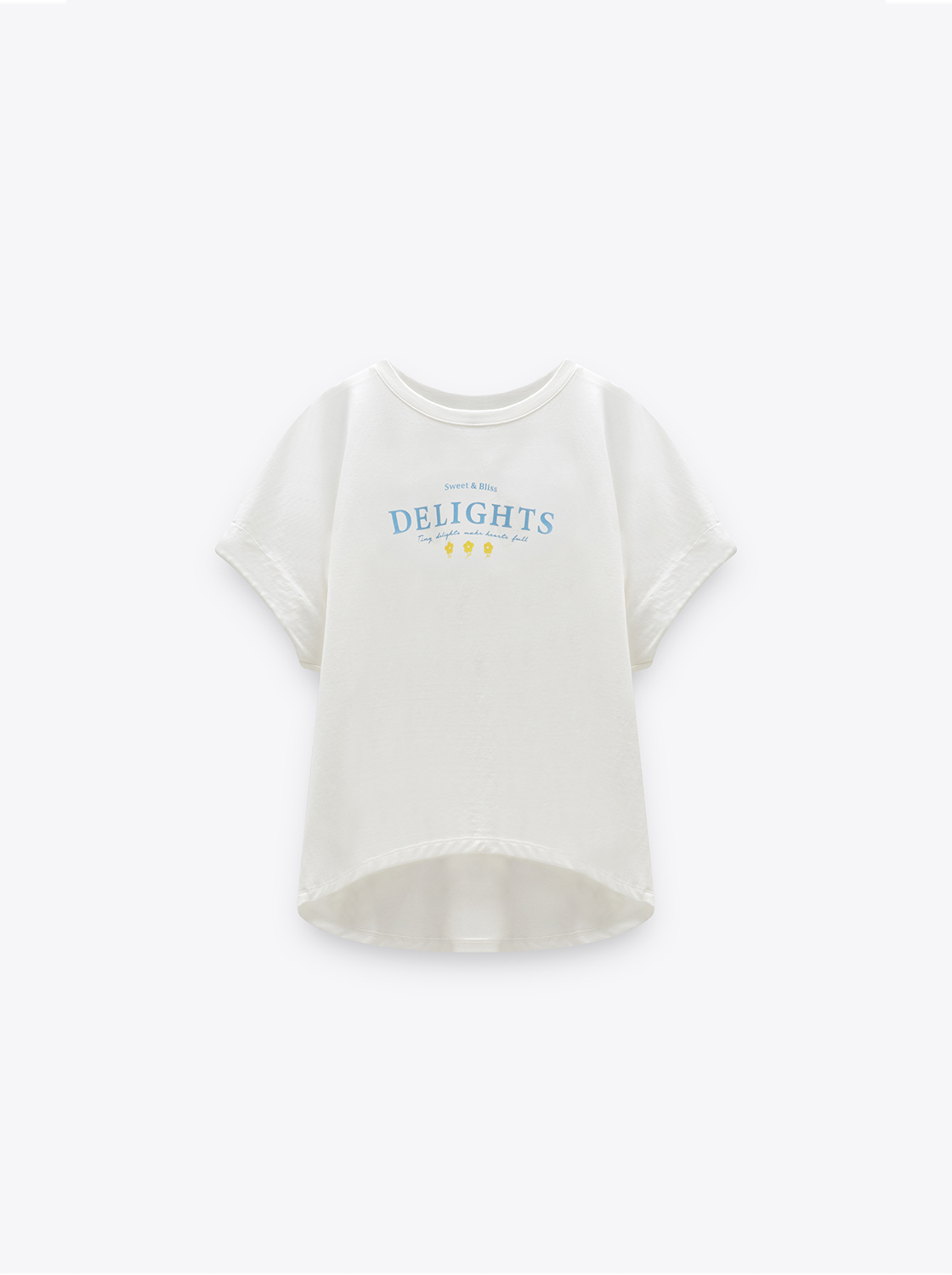 寬版字母印花T恤