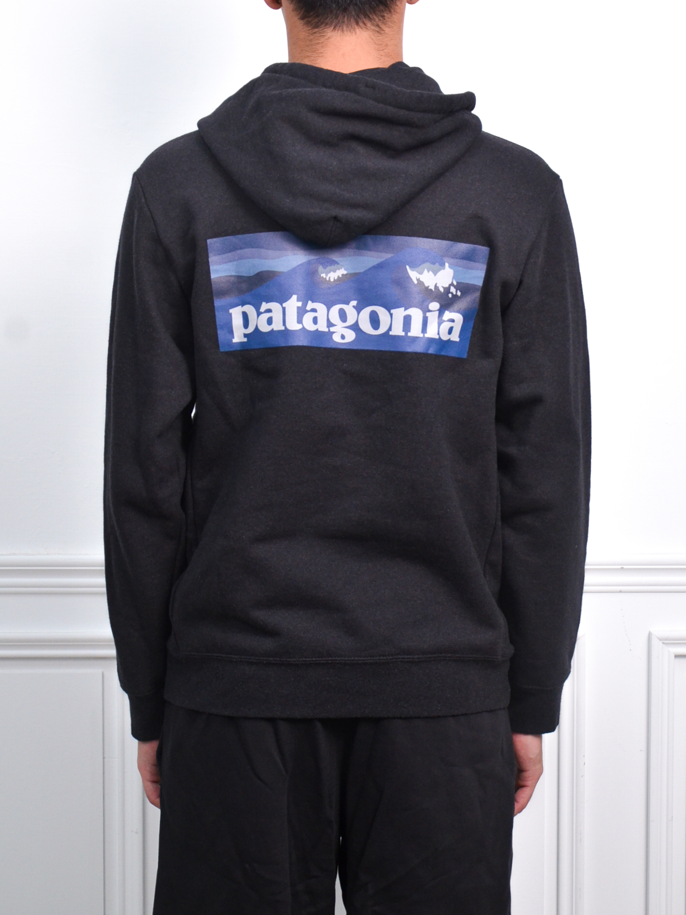 Patagonia Hoodie 背LOGO帽T 黑/灰/無圖款【39666】