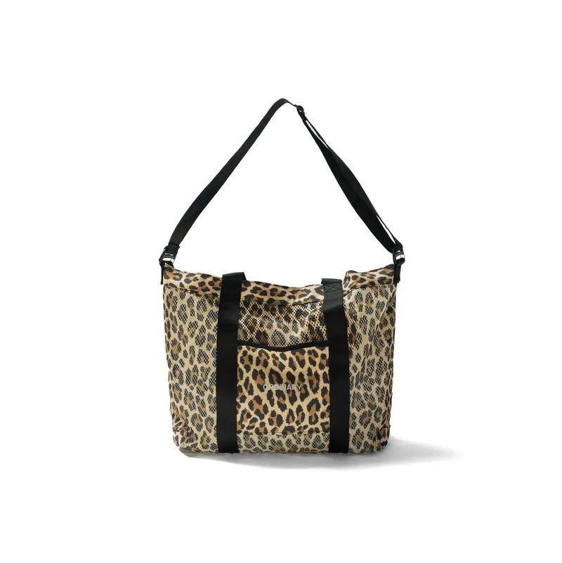 ORDINARY 豹紋兩用網眼托特包