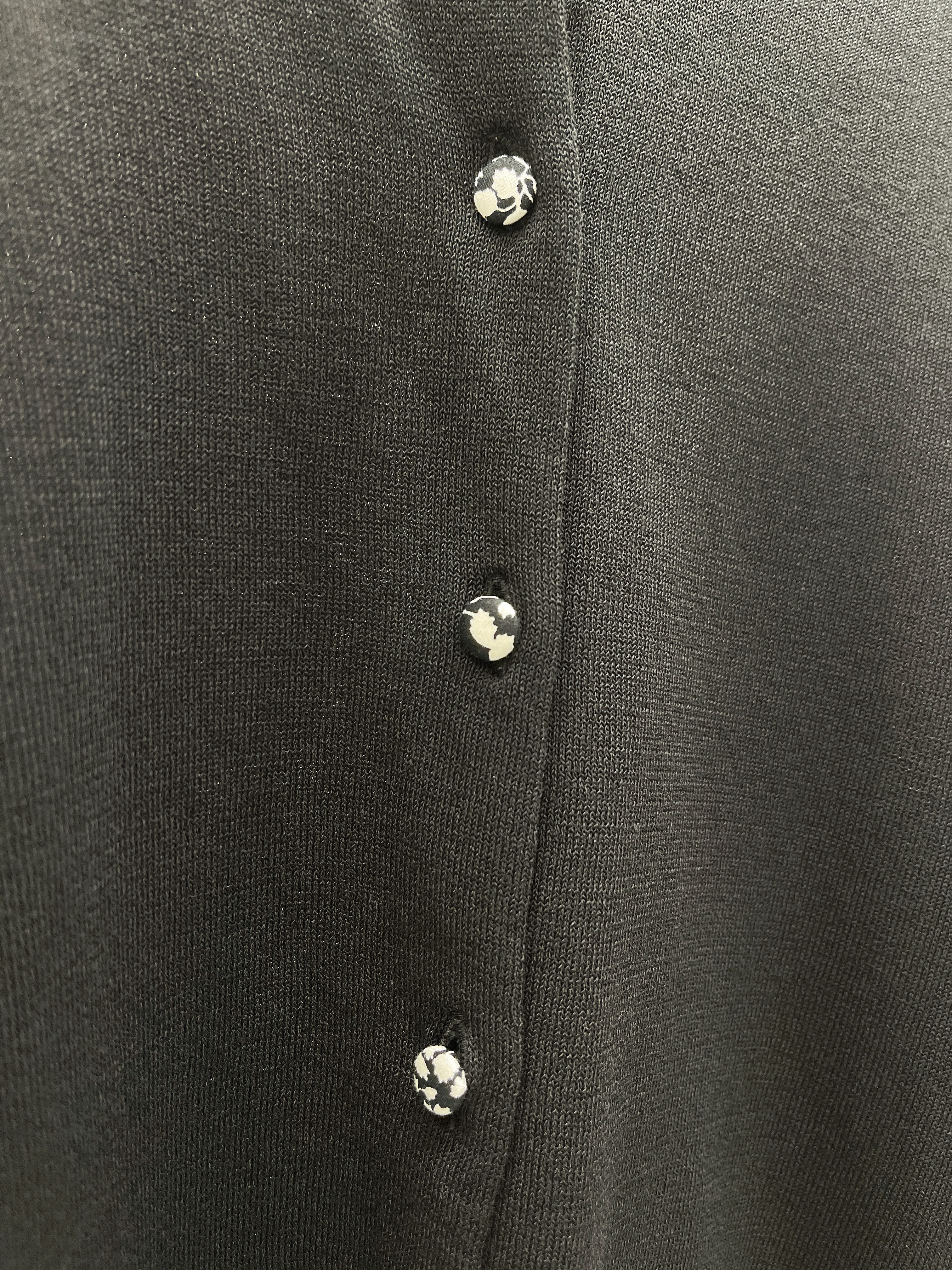 春新作花扣針織外套