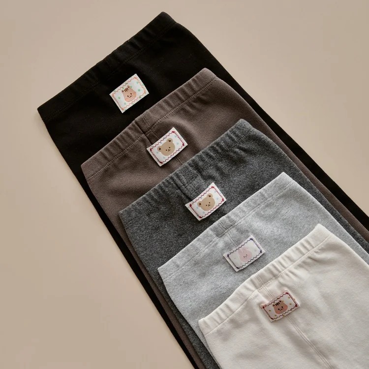 25F/W DTD萌趣波點人物系列-百搭純色緊身褲