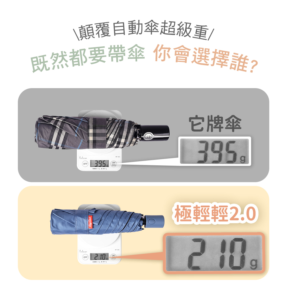 igRed 極輕輕2.0 自動折傘,自動傘也能超輕量
