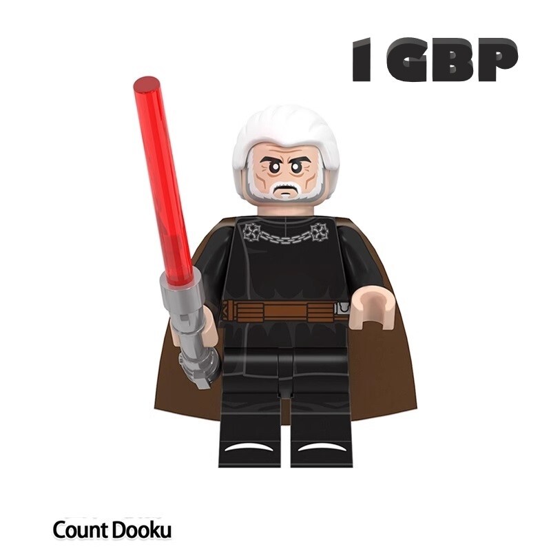 1GBP Special Offer:  Count Dooku Star Wars Custom Minifigures Fit Lego WM6130 WM2275