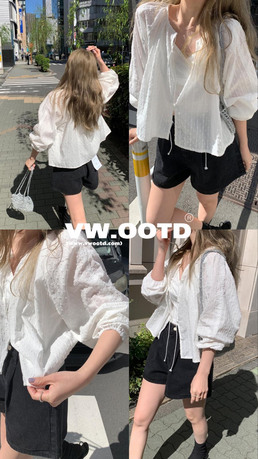 蕾絲立體感上衣