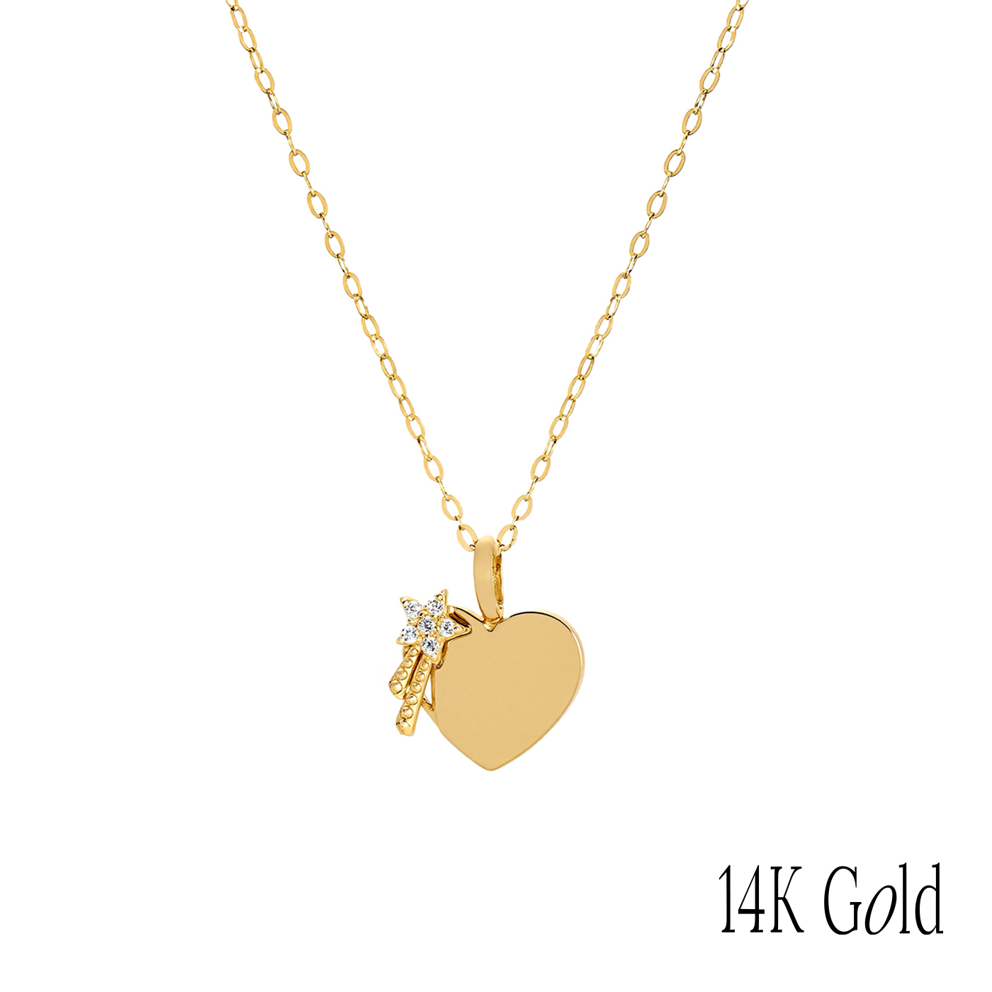 14K純金,K金飾品,愛心項鍊,星星項鍊,精品項鍊