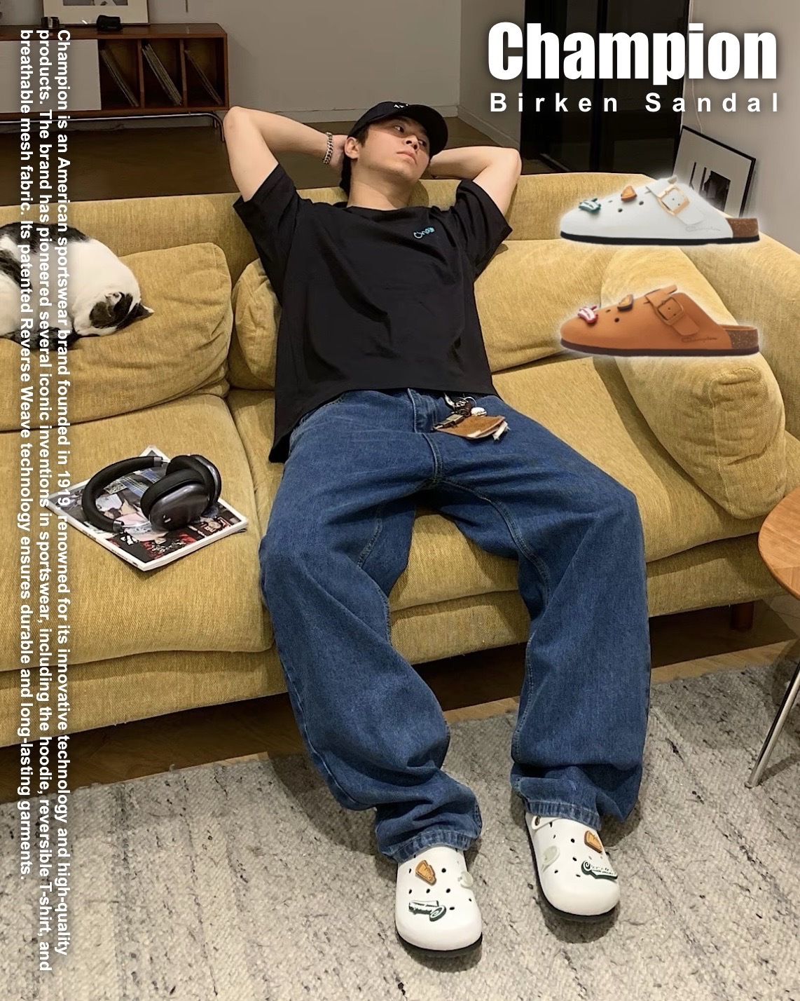 #代購 Champion 勃肯洞洞拖鞋 懶人鞋 兩色