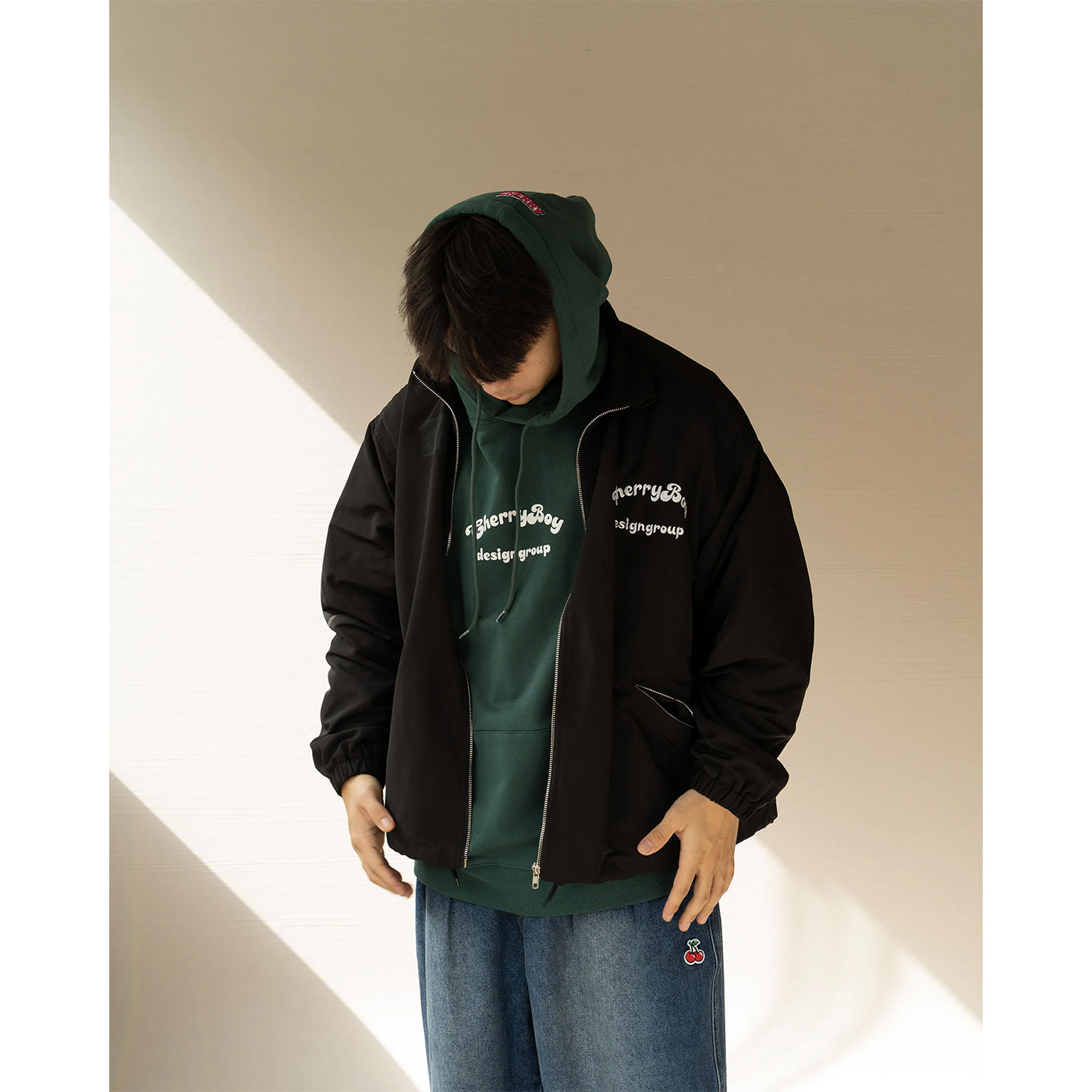 CHERRYBOY BlackLucky777 Coach Jacket【CB24037】