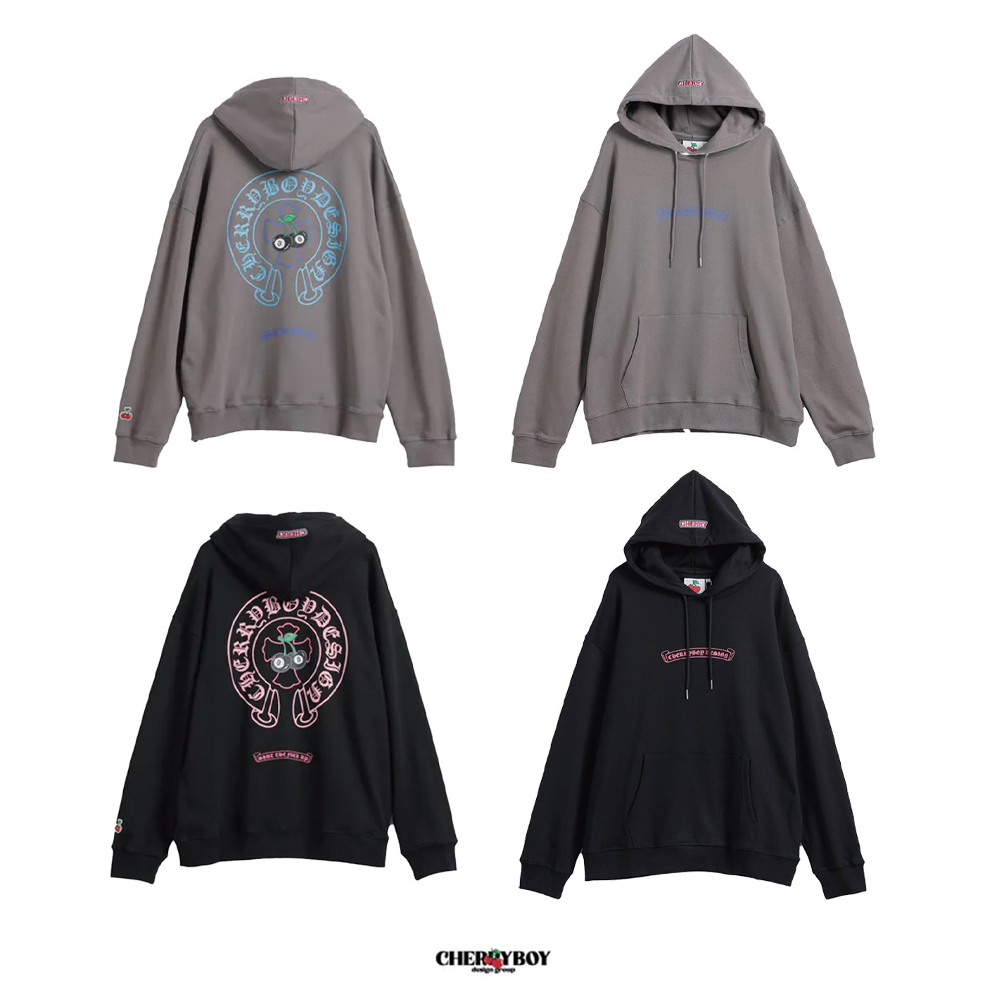 CHERRYBOY CHERRY HEART HOODIE【CB24038】
