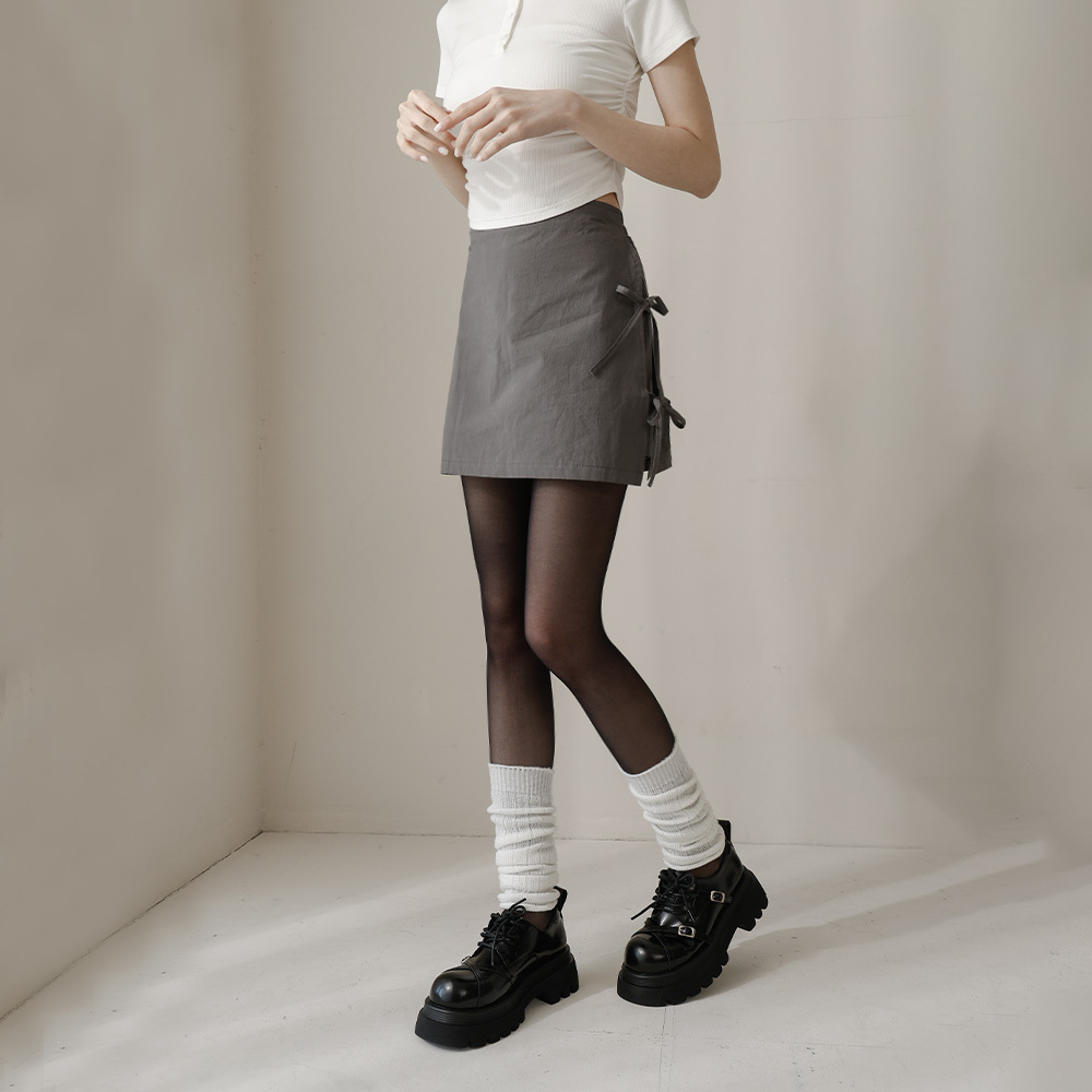 Side slit strappy overalls skirt sold in two colors S/M【04060329】in stock+pre-order