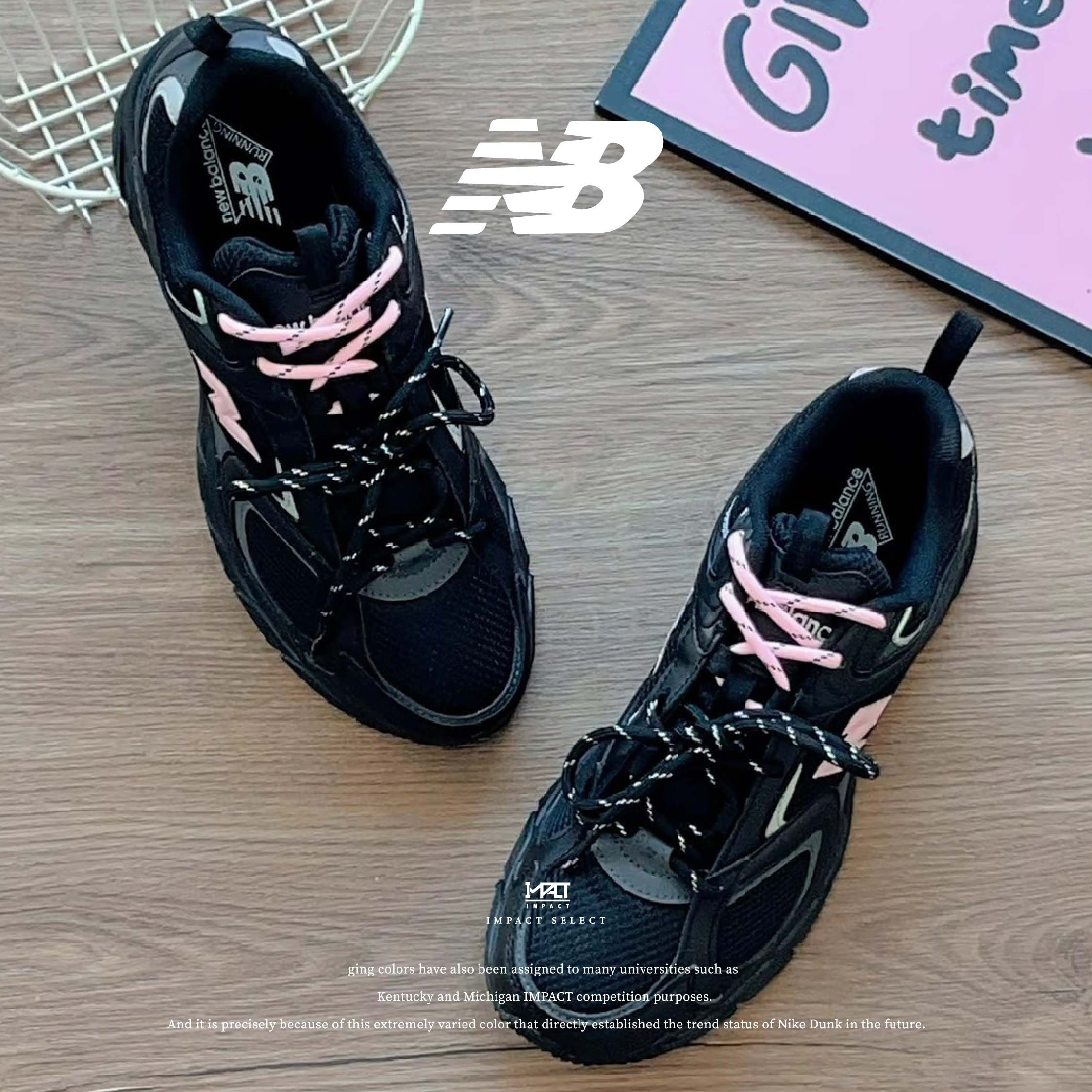 【訂製款】New Balance 408 Black/Pink 黑粉 暗黑甜酷 ML408K