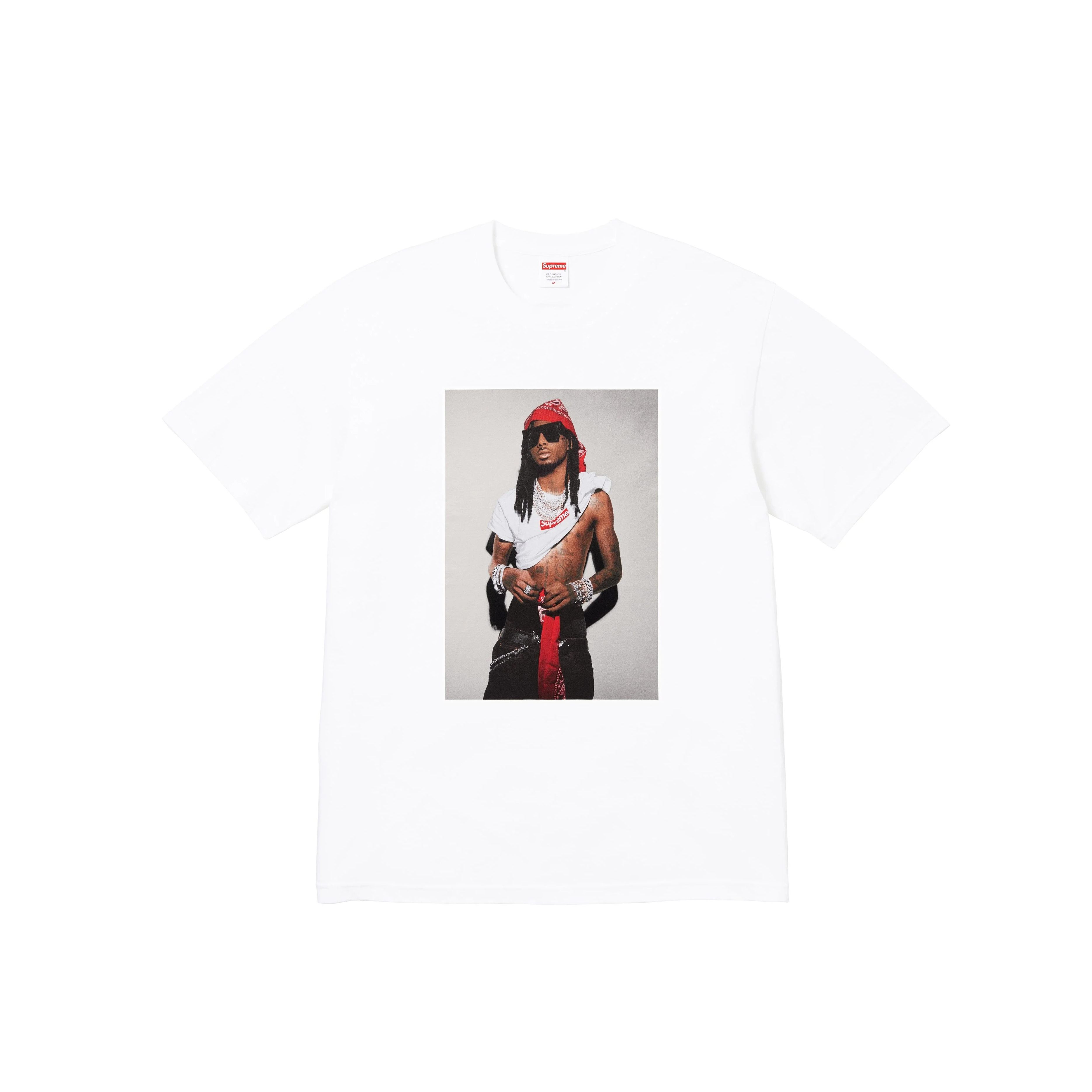 -(B4e04)-SUPREME PLAYBOI CARTI TEE PHOTO TEE FW25 照片T 黑/白-FW25T50