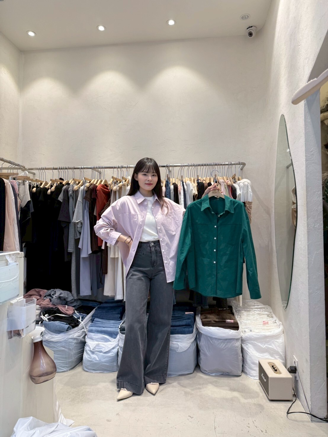 RH5056 車線雙口袋恤衫