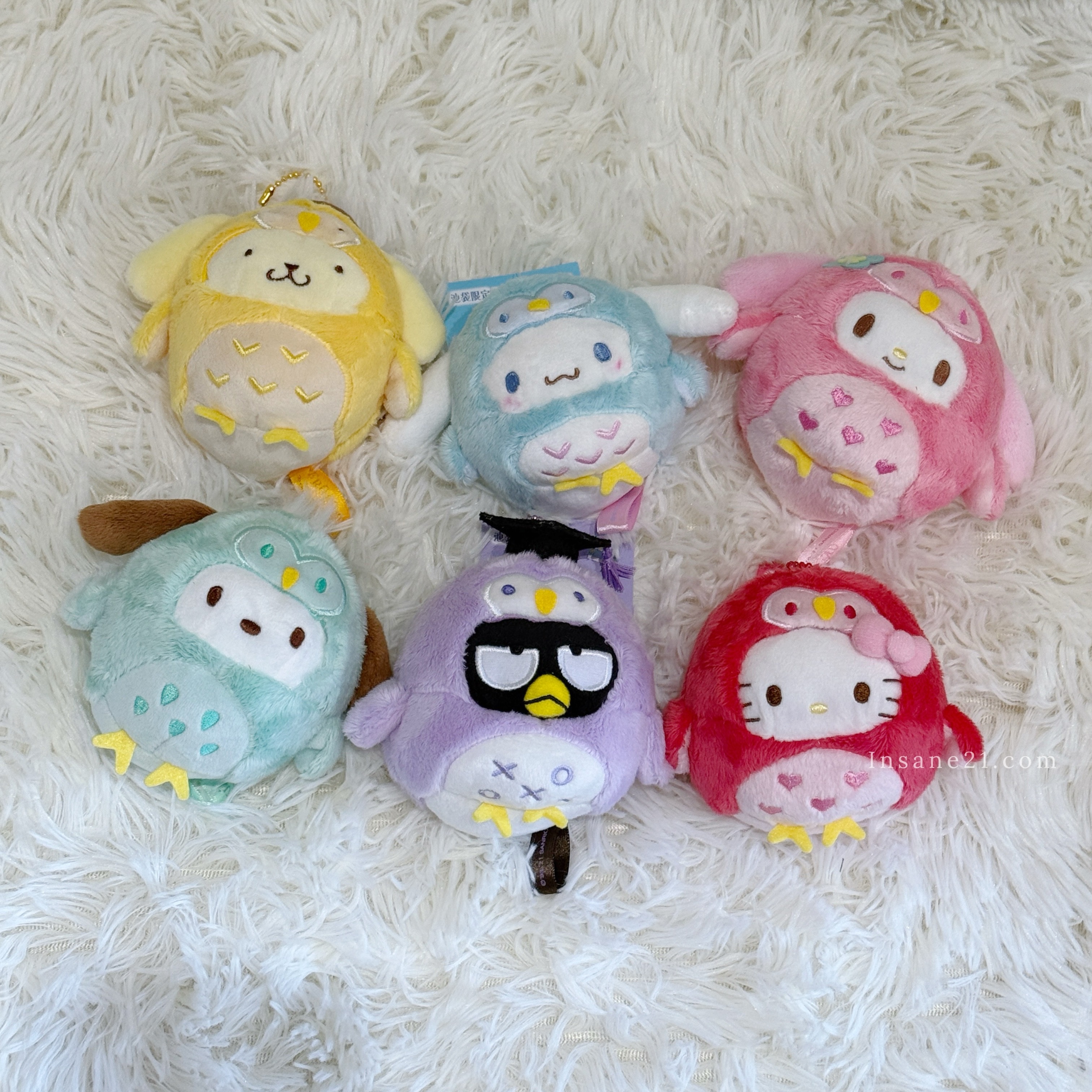 SANRIO 三麗鷗 貓頭鷹 吊飾 池袋限定 絨毛玩具 HELLO KITTY 帕恰狗