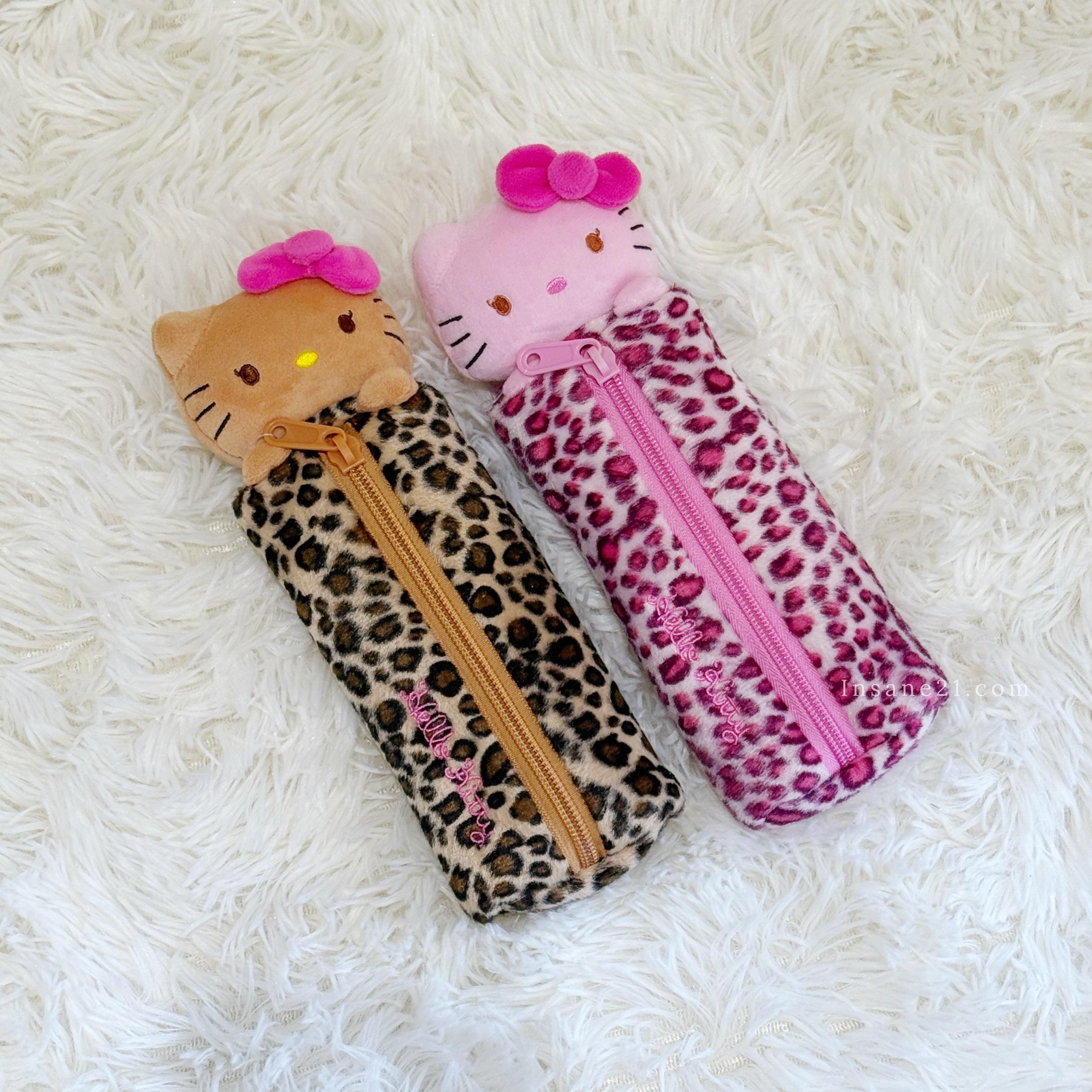 SANRIO HELLO KITTY 豹紋筆袋 收納袋 凱蒂貓 日本代購