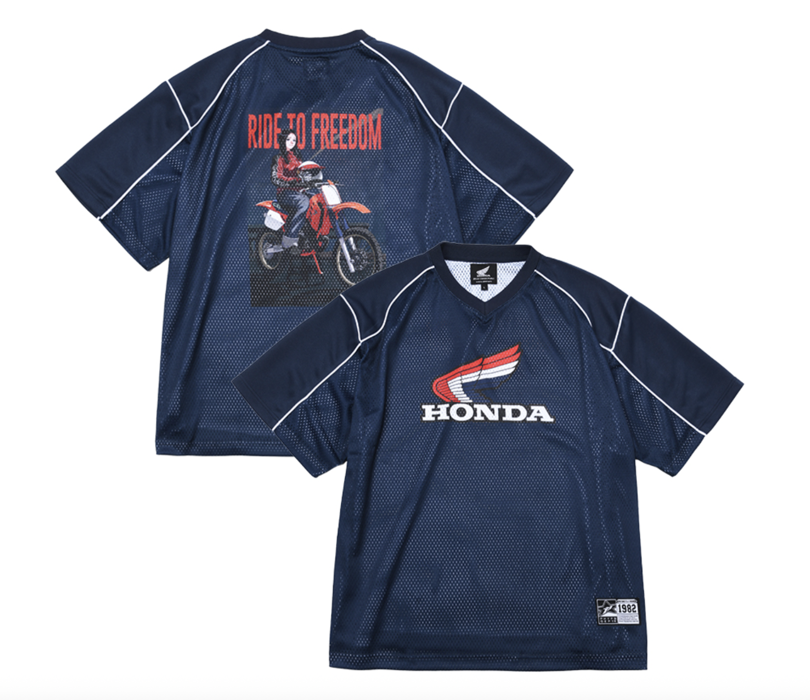 【代購】Honda x Tree13 CR 250 箱形網眼短袖 2色