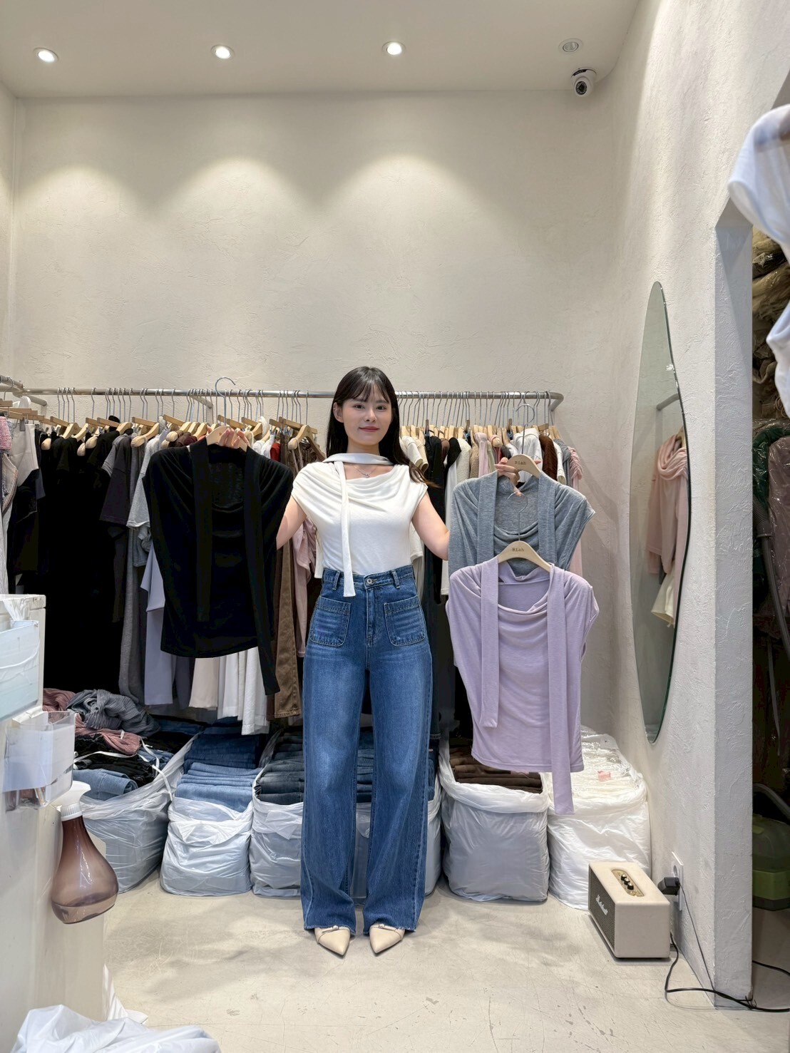 RH5001 頸帶抽摺入肩上衣