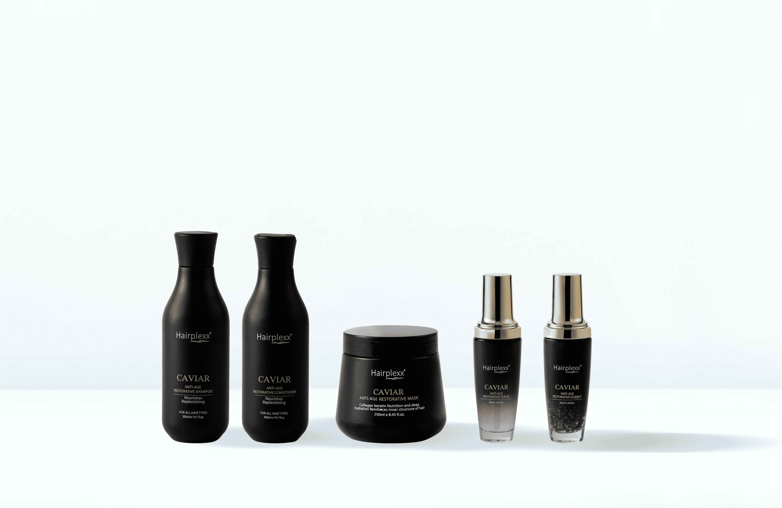 HAIRPLEXX 輕奢黑曜魚子 再現輕齡五件組