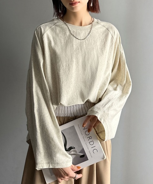 日本🇯🇵連線 JAVA 車線設計寬鬆長袖綿T 蝙蝠袖 背面標誌 寬鬆 休閒 長袖 棉T 5色(任買兩件711免運)/預購