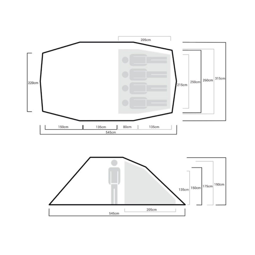 Helsport｜Seeker Gimle Family 4+ 隧道帳｜亞洲版