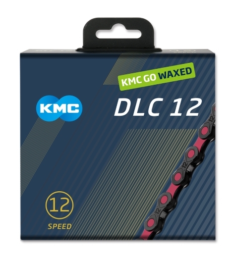 KMC DLC X12W 12S 蠟鏈條 黑粉紅鑽鏈條 DLC12 蠟鏈條  KMC GO WAXED 鑽石鏈條 上好腊的鏈條 預上腊鏈條 上蠟鑽石鏈條