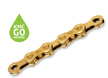 KMC X12W 12S 蠟鏈條 金色蠟鏈條 黃金蠟鏈條 KMC GO WAXED 腊鏈條 上好腊的鏈條 預上腊鏈條 上蠟12速鏈條