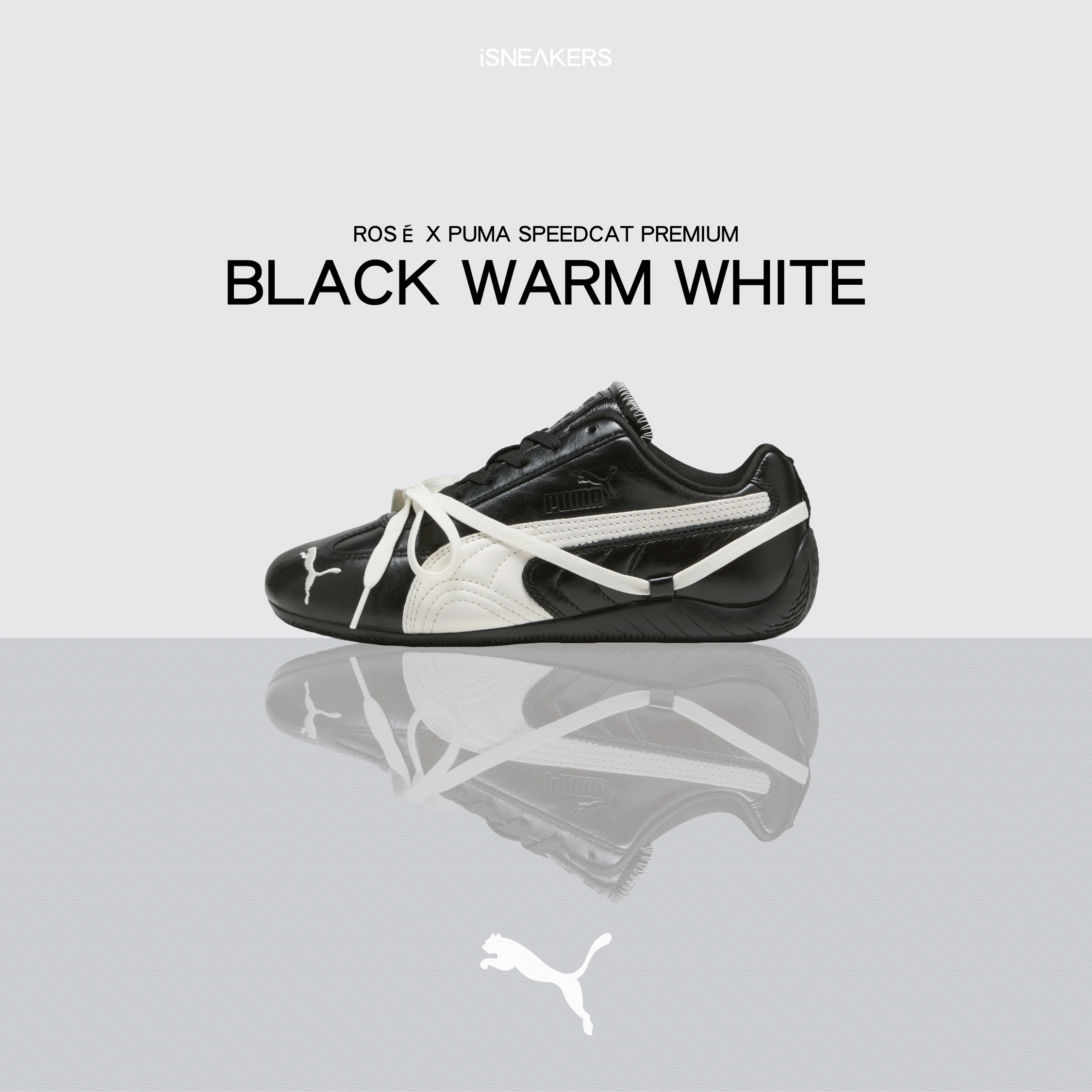 iSNEAKERS｜Rosé x Puma Speedcat Premium "Black Warm White" 黑白 404391-01
