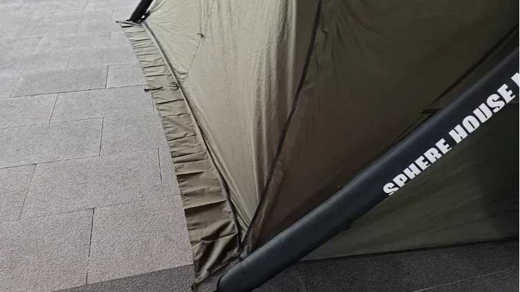 廢柴俱樂部（SPRINGHILL春山伏羲空氣圓頂帳篷）（滌綸布款）主帳門廳雪裙（一組兩片）可依帳篷選擇黑色或綠色