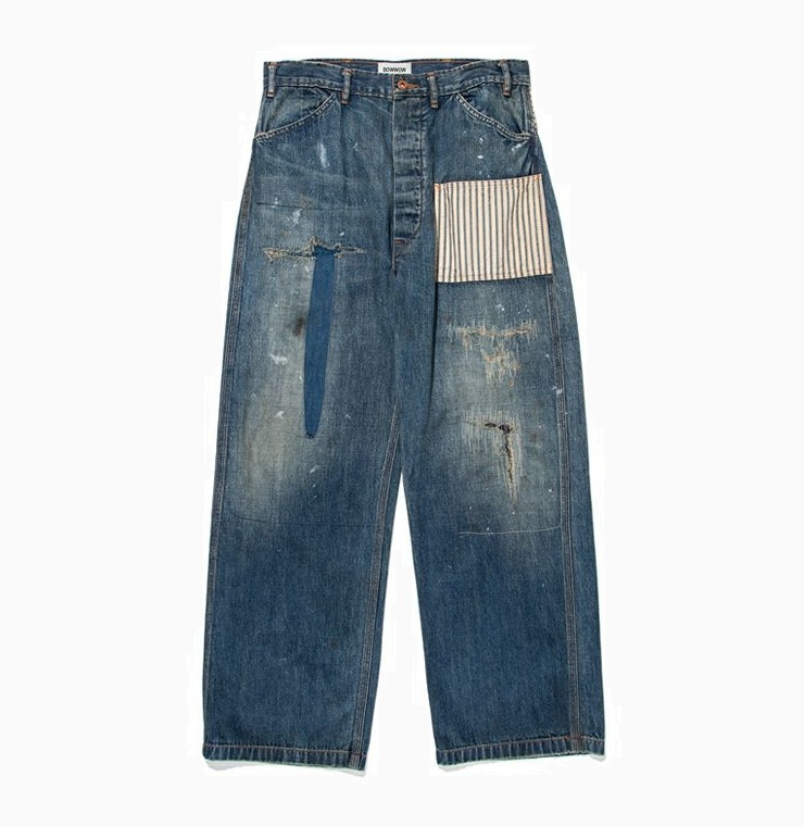 8/30 RELEASE: BOWWOW 2025 A/W LAPD PRISONER DENIM PANTS AGED - INDIGO PRE ORDER ITEM (預訂中)
