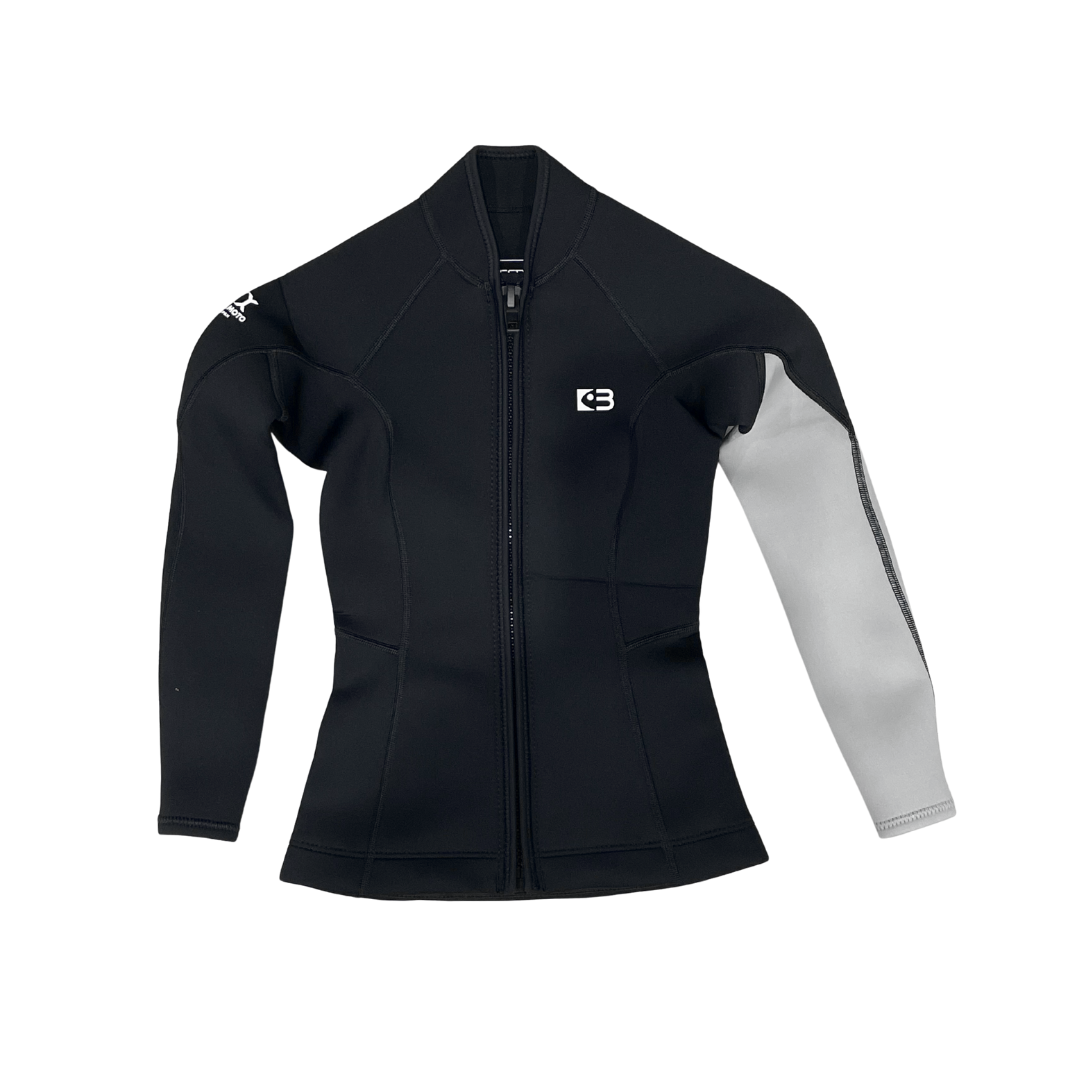 ▲現貨 Bestdive 女款 2mm 黑白系列 防寒上衣 經典黑+煙灰