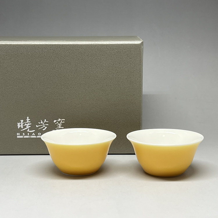 茶香自在】曉芳窯蔡曉芳大師黃釉宛玉杯