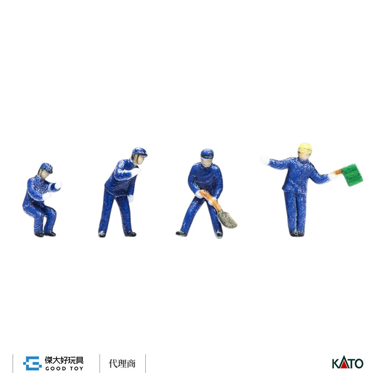 KATO 24-770 (N) 人偶  蒸汽機車乘務員A：車上人員 (4入)