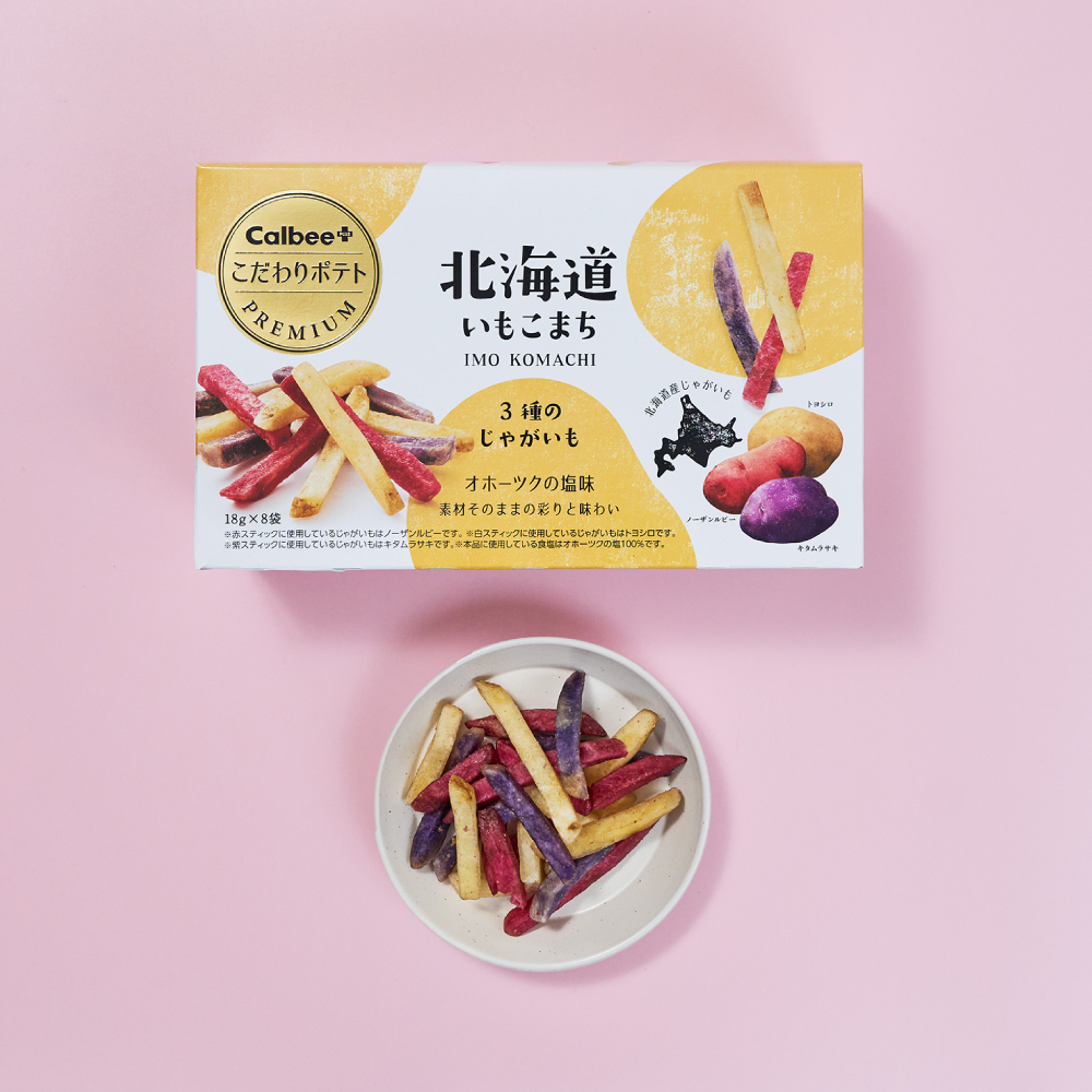 [連線] Calbee 馬鈴薯小町 鄂霍次克海鹽口味（18g × 8袋）