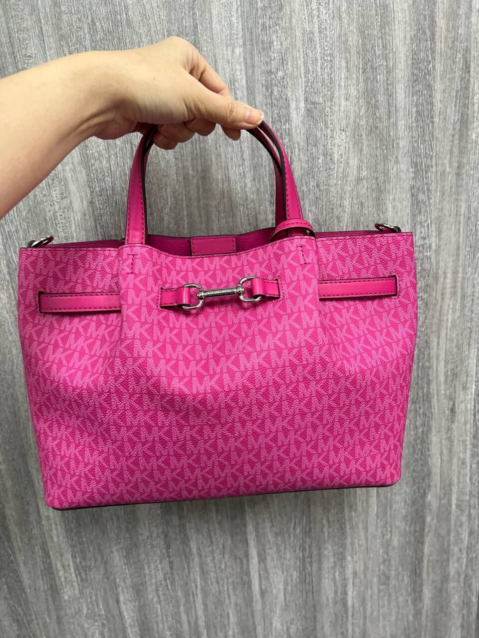 [S] MICHAEL KORS DRAGONFRUIT 35S5S2ZS3V CARSON MD CZ SATCHEL, 197853433281 (SMK1306)