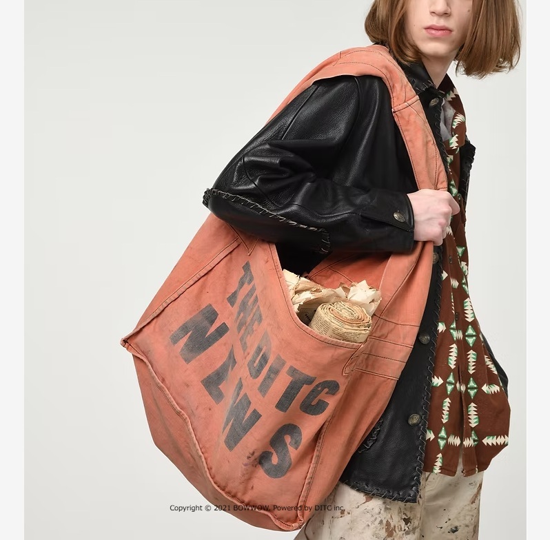 8/30 RELEASE: BOWWOW 2025 A/W THE DITC NEWSPAPER BAG AGED - PRE ORDER ITEM (預訂中)