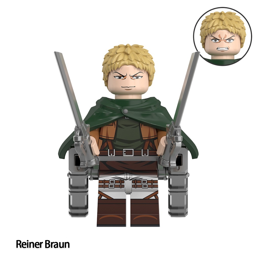 Attack On Titan Custom Minifigures Set Fit Lego WM6165
