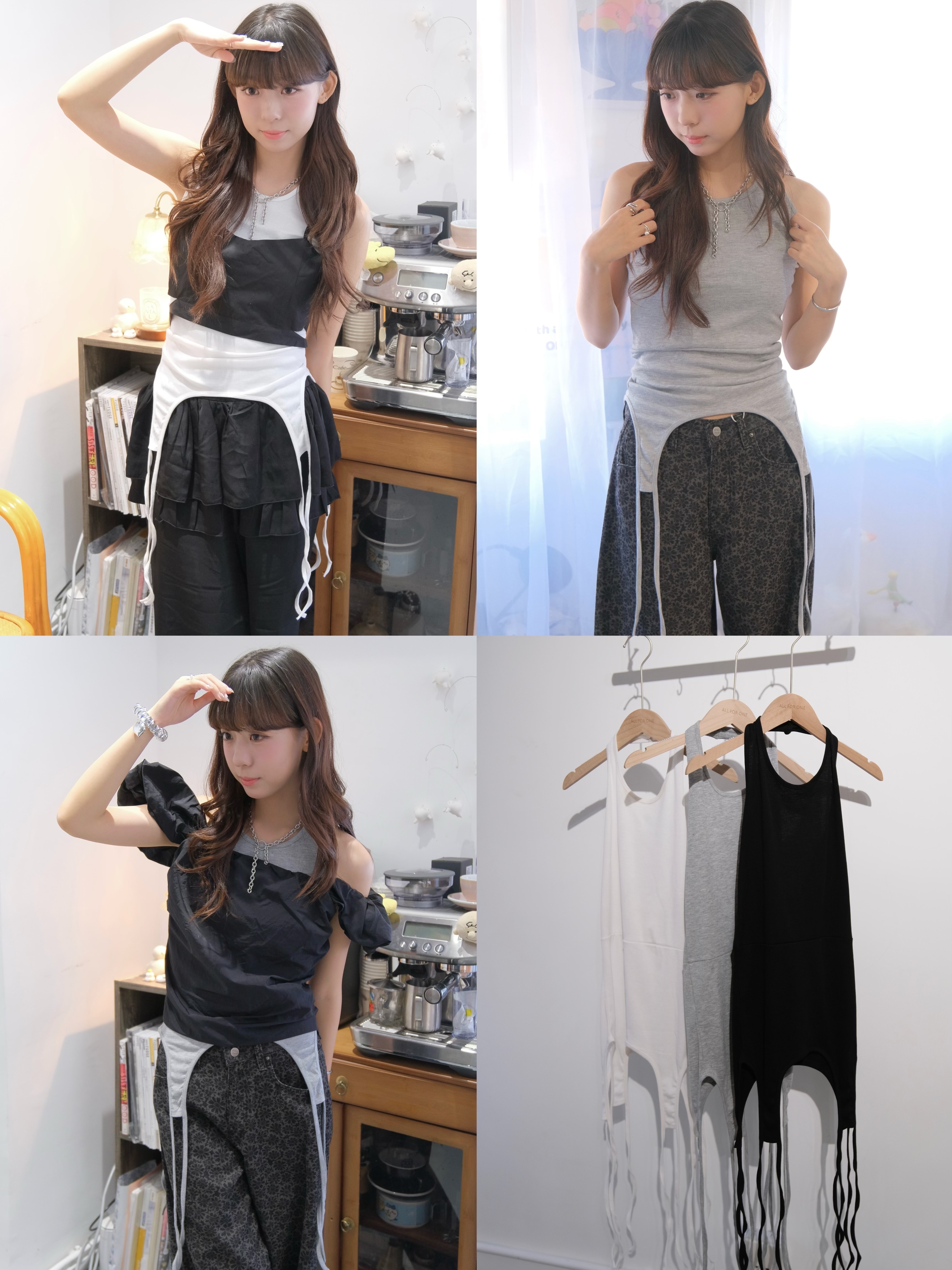 造形感後圍頸背心