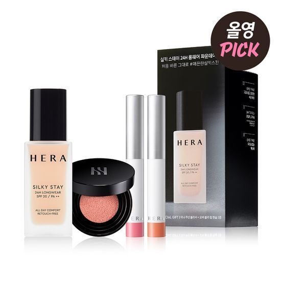 《Olive Young連線》HERA Silky Stay 24H Longwear Foundation SET