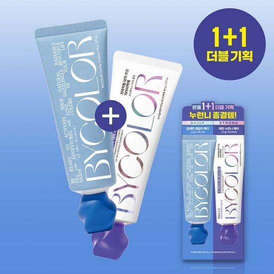 《Dazzling Blue現貨/Olive young連線》Bycolor Toothpaste 90g Set (+Whitening Paste 90g)