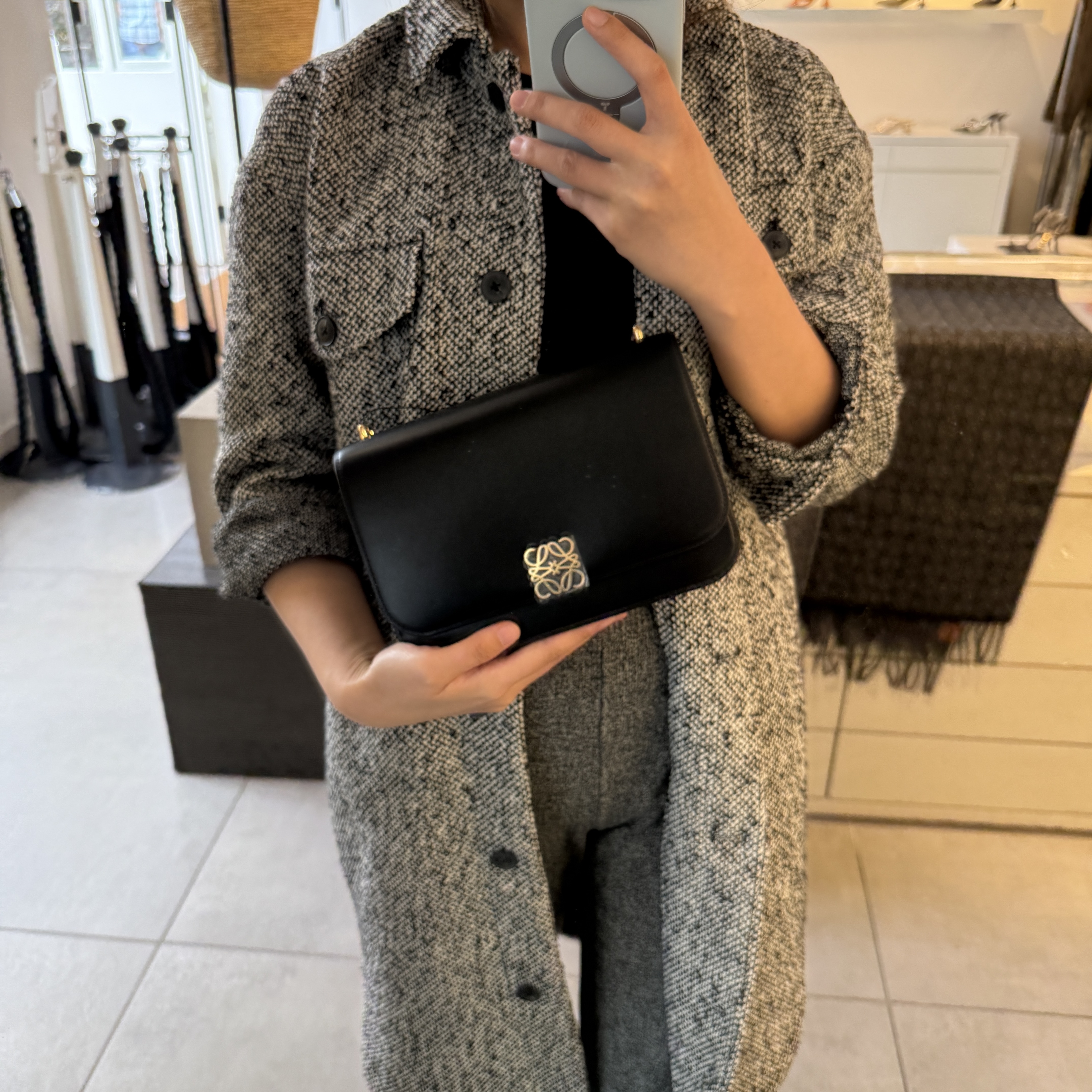 Loewe Goya Medium Bag Black