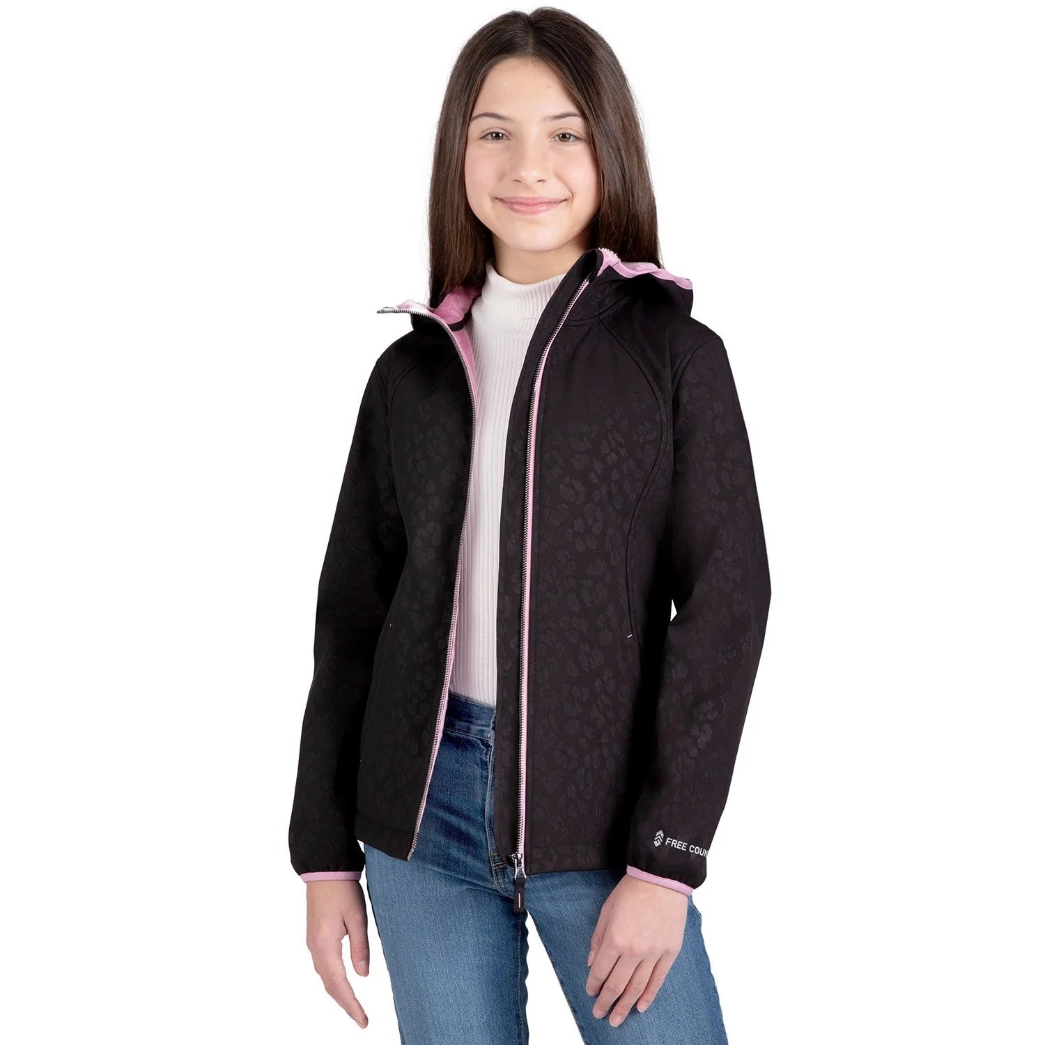 【預購】Free Country G082913 女童拉鏈有帽外套