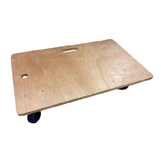 C029  木板車 配4"活動藍膠轆